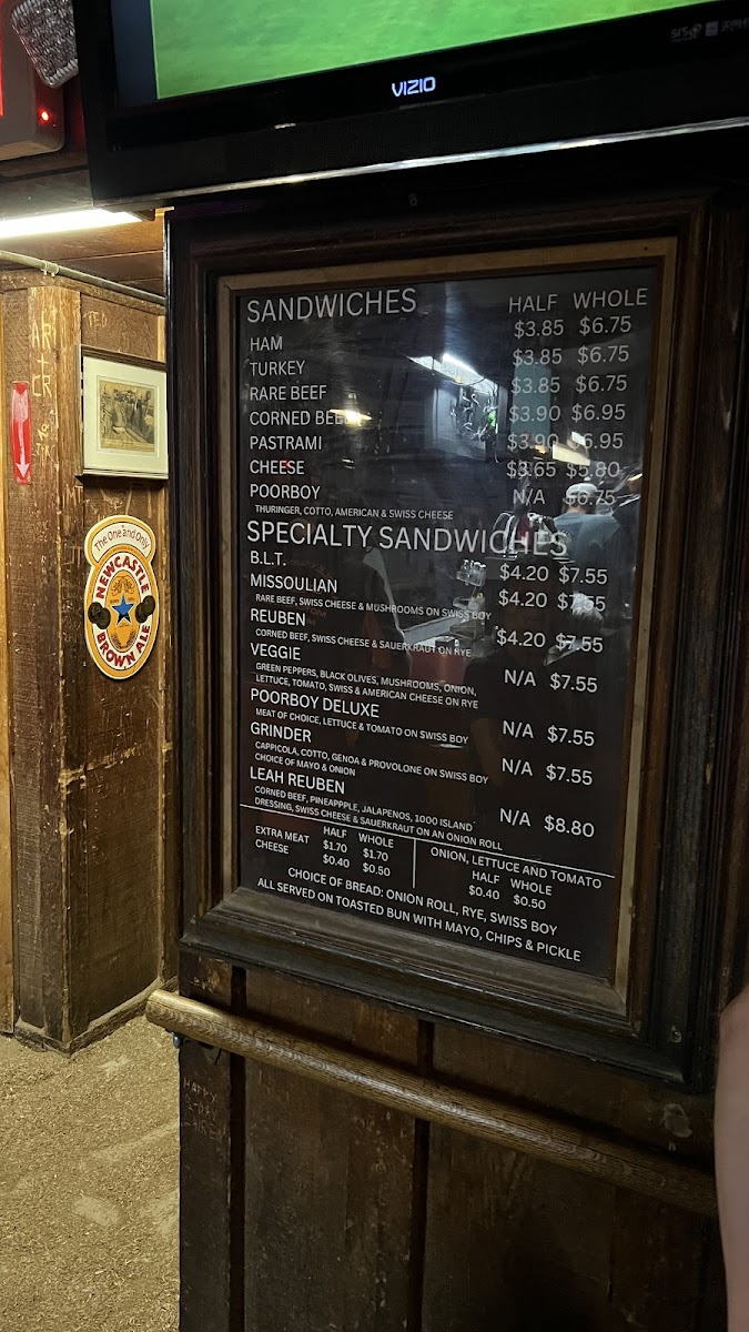 Moose's Saloon Menu - Image 6